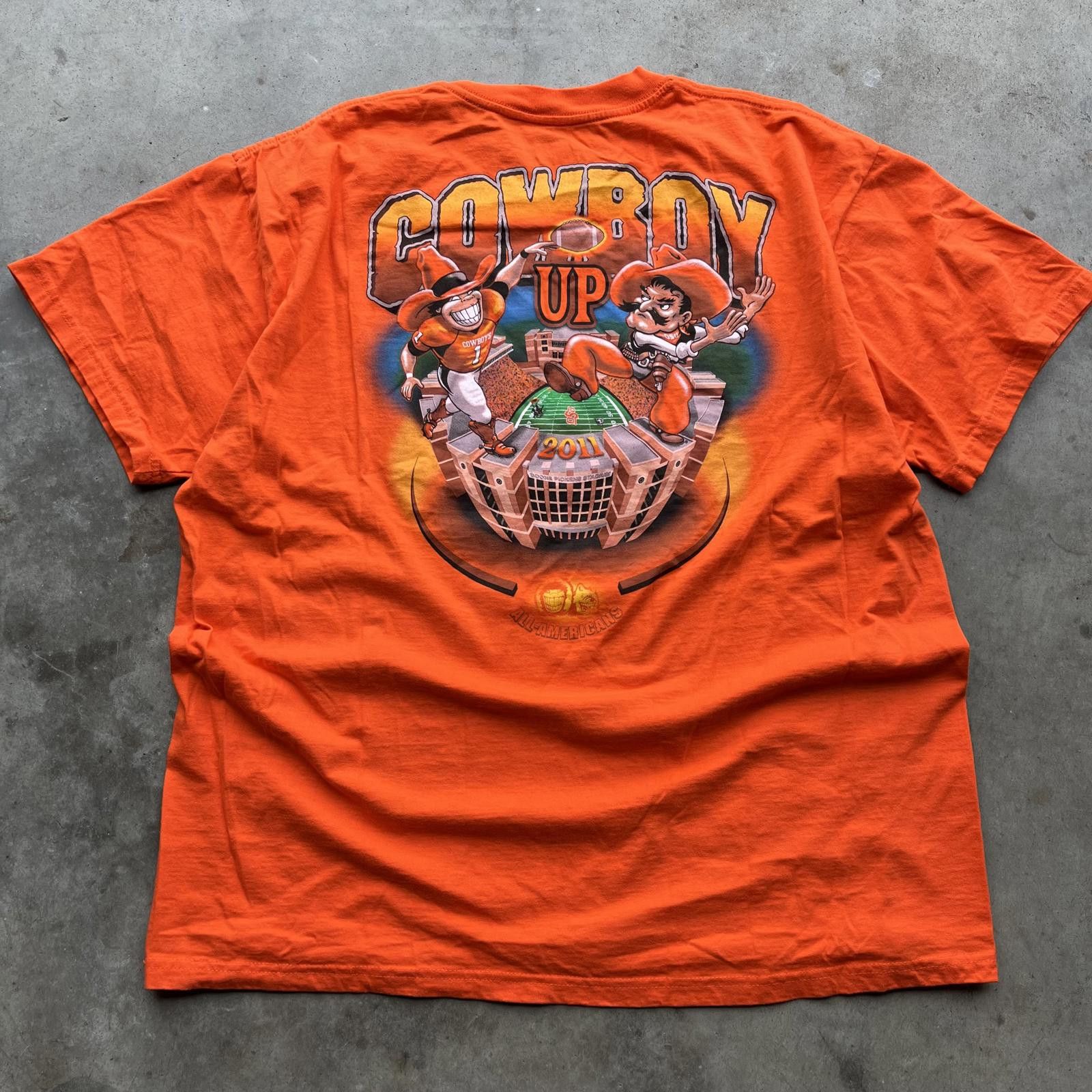 Hanes × Vintage Vintage Y2K Oklahoma State University OSU Eskimo Joe’s Shirt Size US XL / EU 56 / 4 - 2 Thumbnail