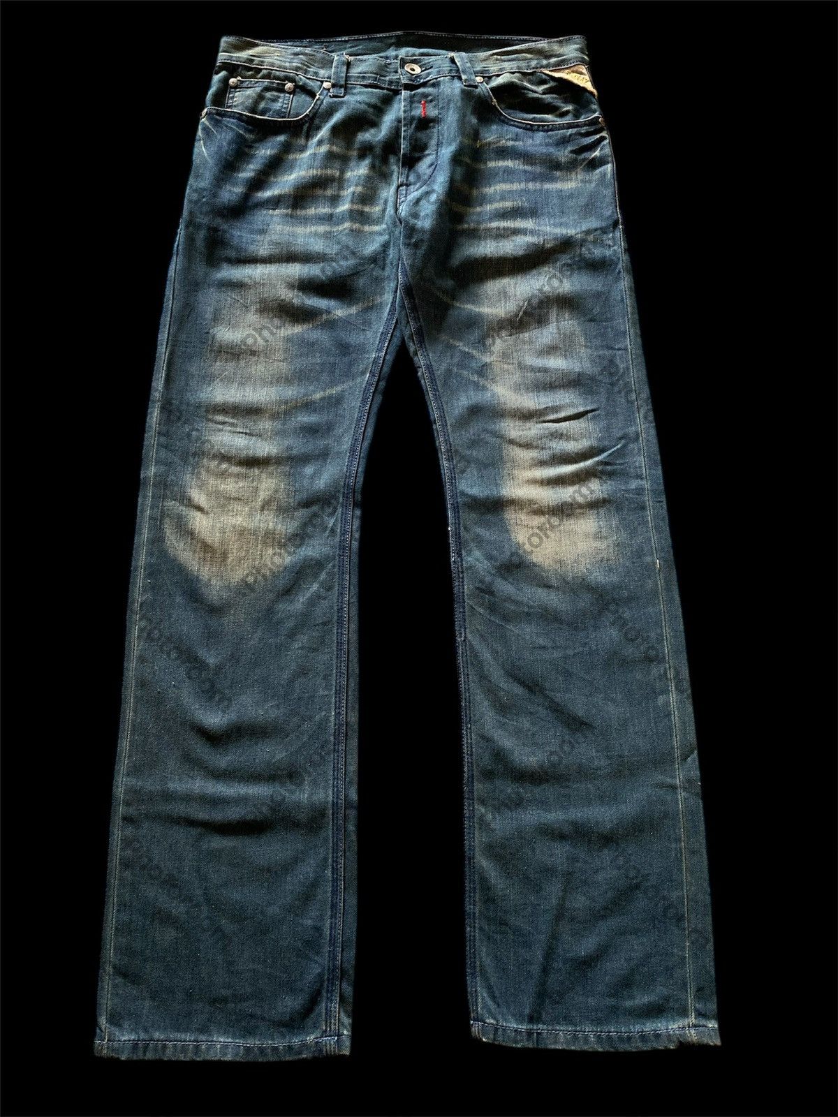 Hysteric Glamour × Japanese Brand × Tornado Mart 💥last call💥Baggy Jeans Vintage Japanese Replay Mud Rusty Size US 34 / EU 50 - 5 Thumbnail