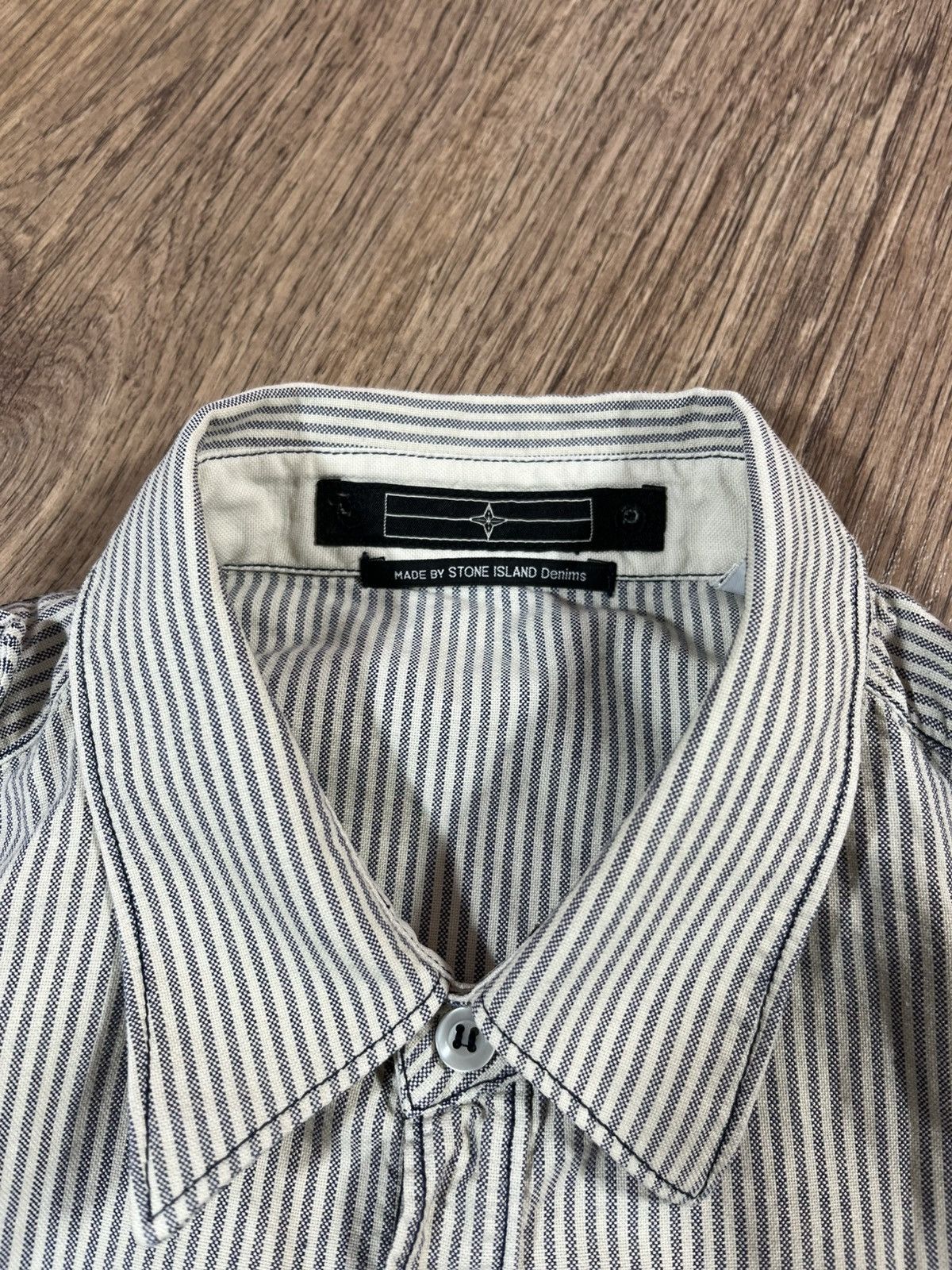 Stone Island Stone Island Denim Very Rare Shirt Denim Logo Size US L / EU 52-54 / 3 - 5 Thumbnail