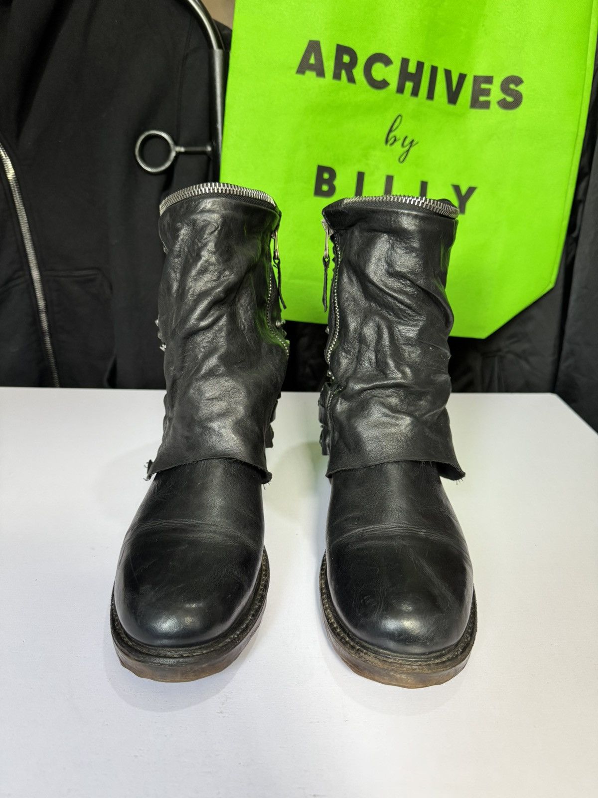 A.S.98 🔥 A.S 98 Studded made like guidi ,Kmri Size US 6.5 / EU 39-40 - 4 Thumbnail