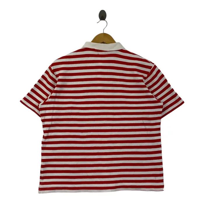 Russell Athletic Vintage RUSSELL ATHLETIC x MIZUNO Striped Polo Tee Shirt Size M / US 6-8 / IT 42-44 - 3 Thumbnail