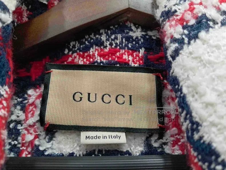 Gucci Gucci White and red plaid women's wool vest jacket Size XS / US 0-2 / IT 36-38 - 4 Thumbnail