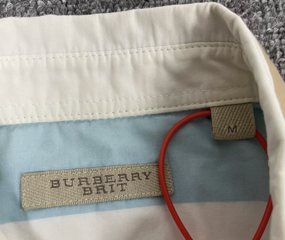 Burberry BURBERRY Striped Short-Sleeve Shirt J16 Size US M / EU 48-50 / 2 - 4 Thumbnail