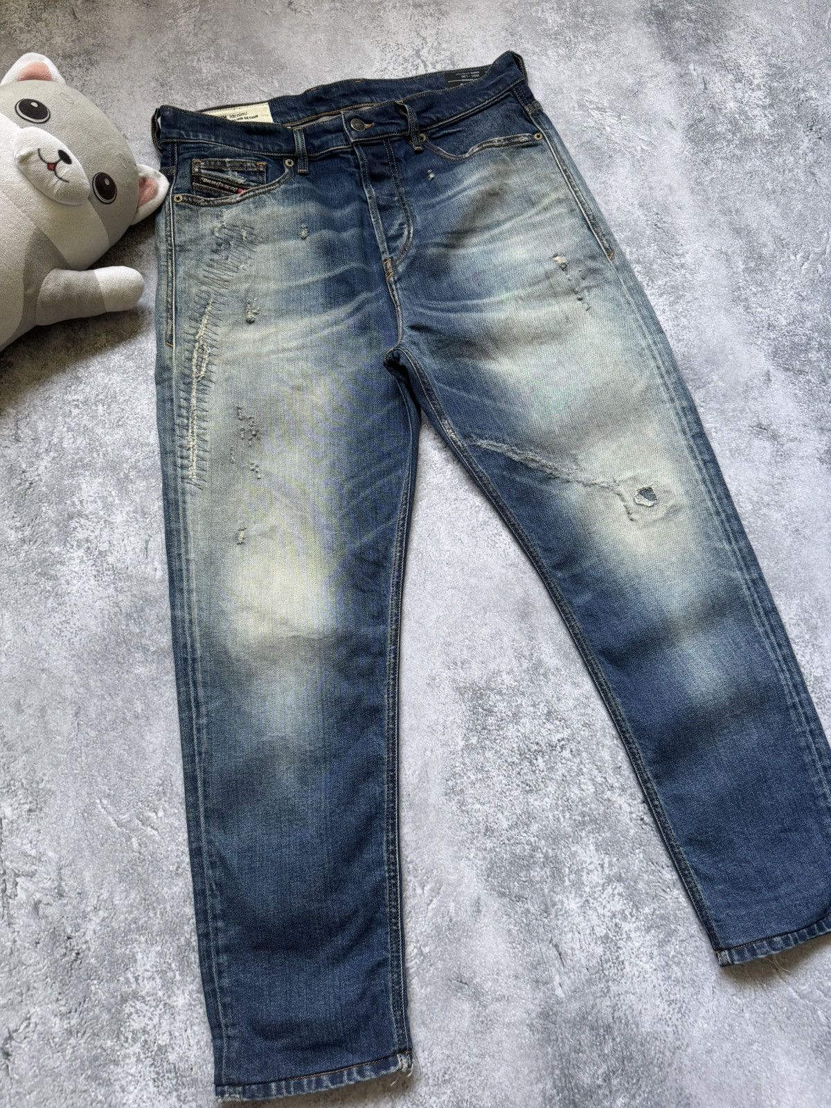 Diesel Vintage Y2K Diesel Distressed Jeans Size US 31 - 2 Thumbnail