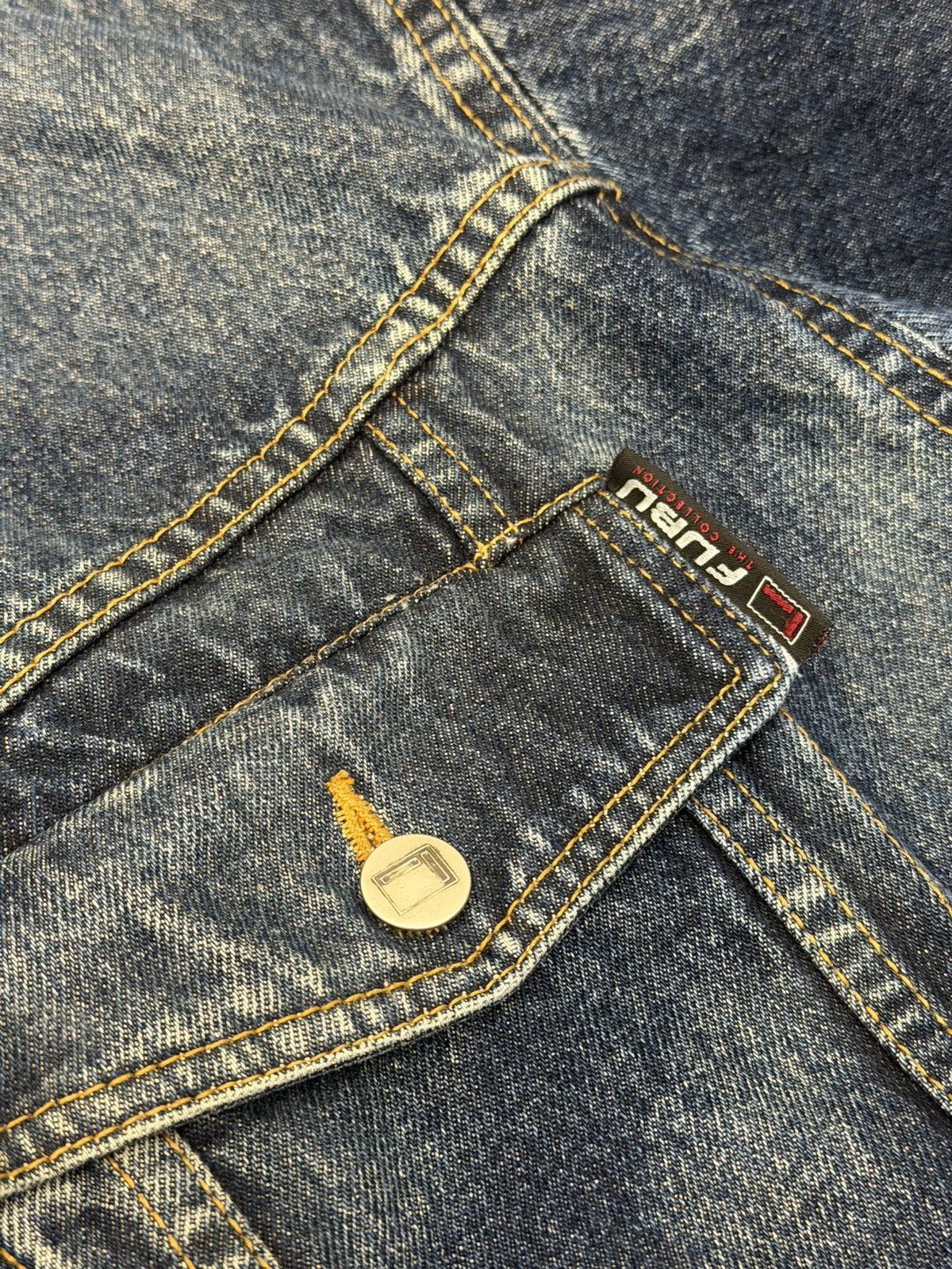 Fubu Vintage Y2K FUBU Denim Trucker Jacket XL Streetwear Hip Hop Size US XL / EU 56 / 4 - 7 Thumbnail