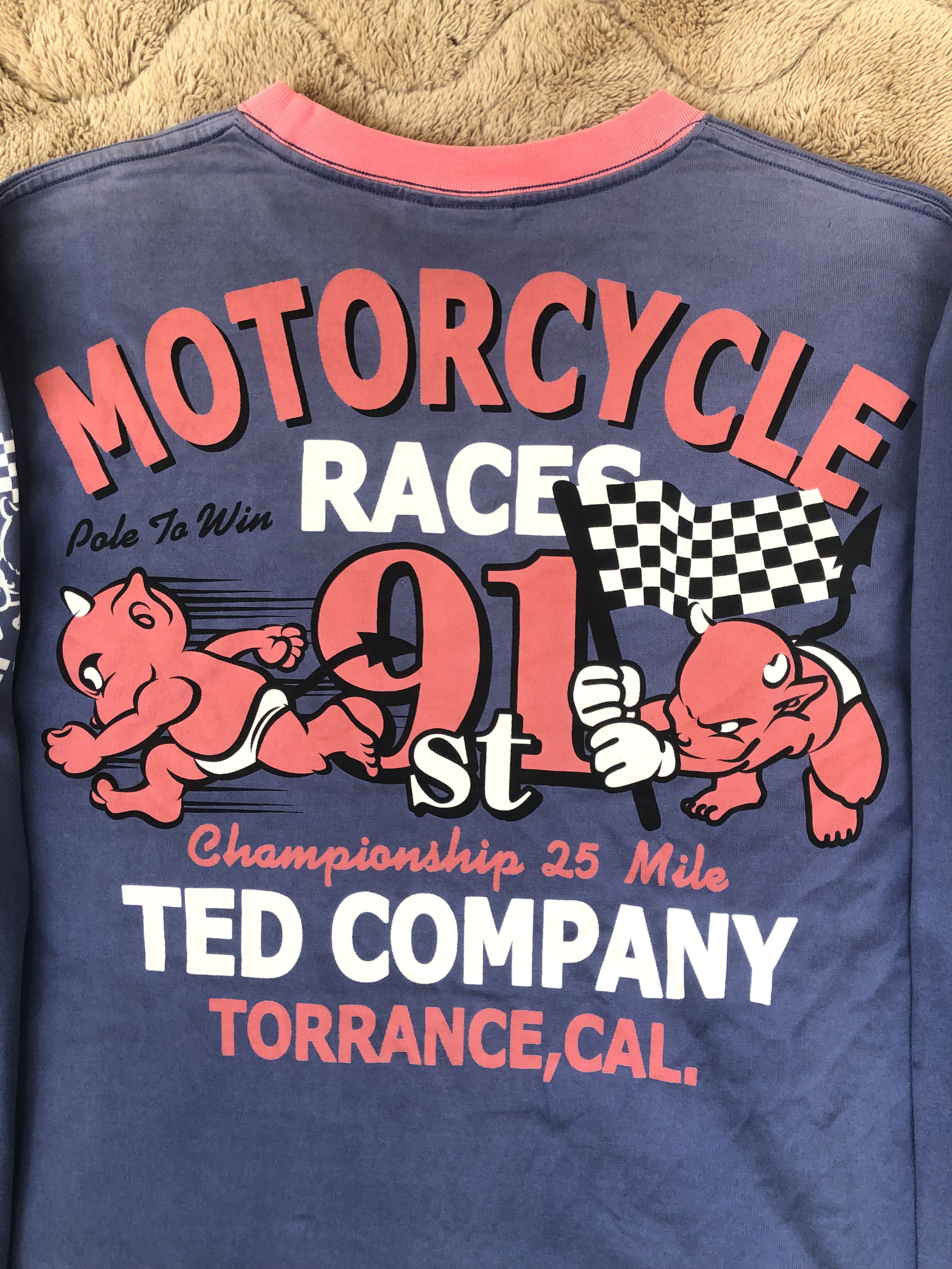 Japanese Brand Vintage Ted Company Motorcycle Races LS Shirt Size US L / EU 52-54 / 3 - 5 Thumbnail