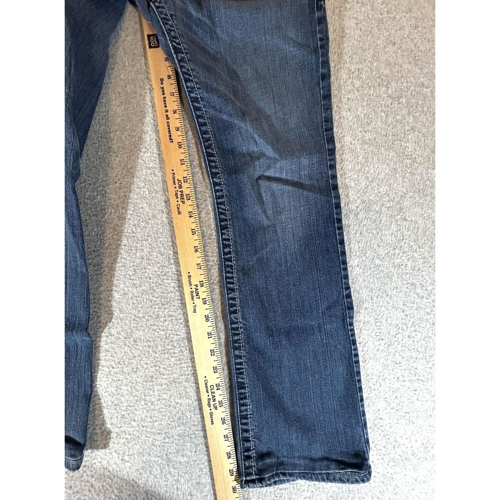 Vintage Cinch Ada Womens Dark Wash Bootcut Stretch Jeans 28/5R Mid Rise Relaxed 5-Pocket Denim Cotton Spandex Women Jeans Mens Womens Size 28" / US 6 / IT 42 - 3 Thumbnail