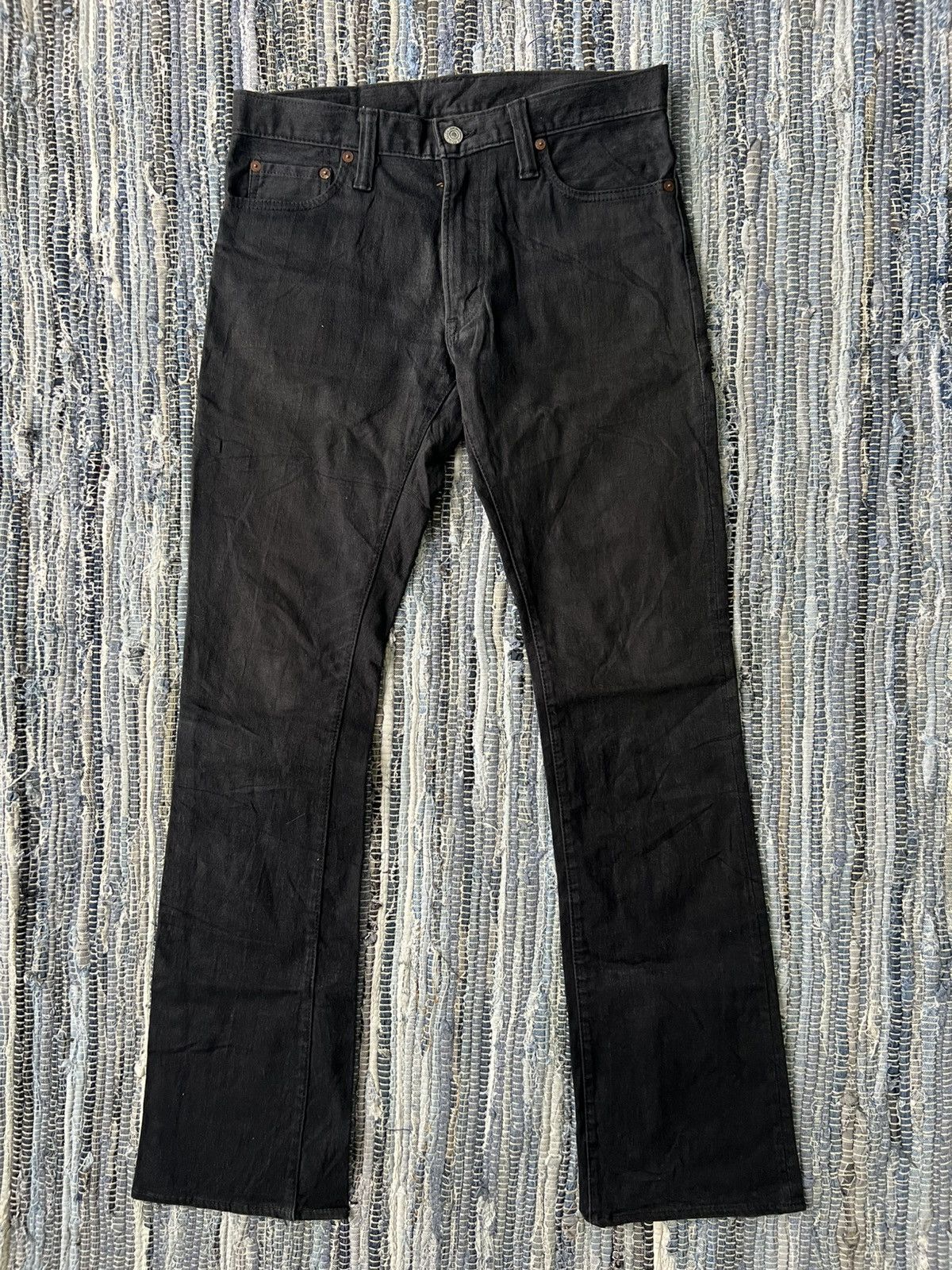 Skull Jeans by an Alchemist Super Flare Skulls Jeans Goth Post Apocalypse Denim Jeans Size US 30 / EU 46 - 2 Thumbnail