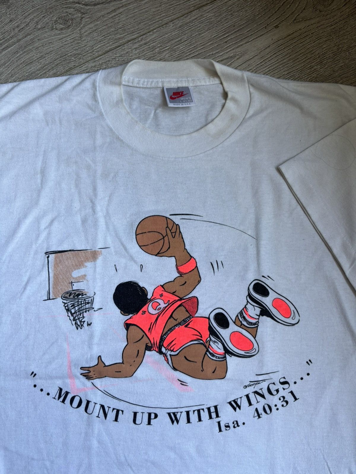 Nike Vintage 90s Nike basketball graphic tee Size US M / EU 48-50 / 2 - 1 Thumbnail