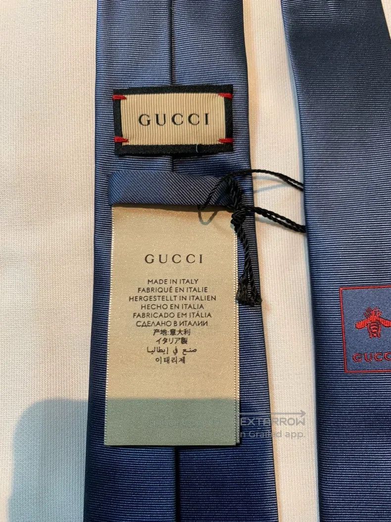 Gucci Gucci Logo tie Size ONE SIZE - 4 Thumbnail