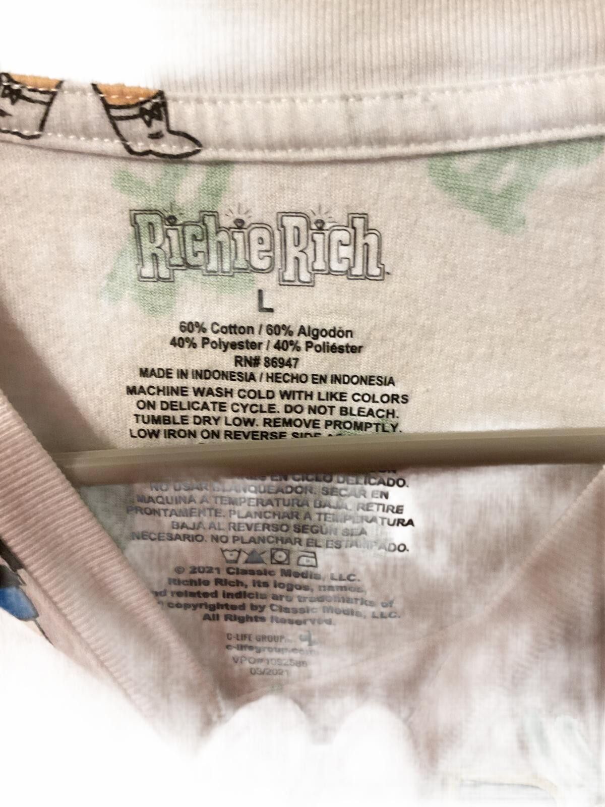 Other Richie Rich Graphic T-Shirt with Dollar Sign Print Size ONE SIZE - 4 Thumbnail