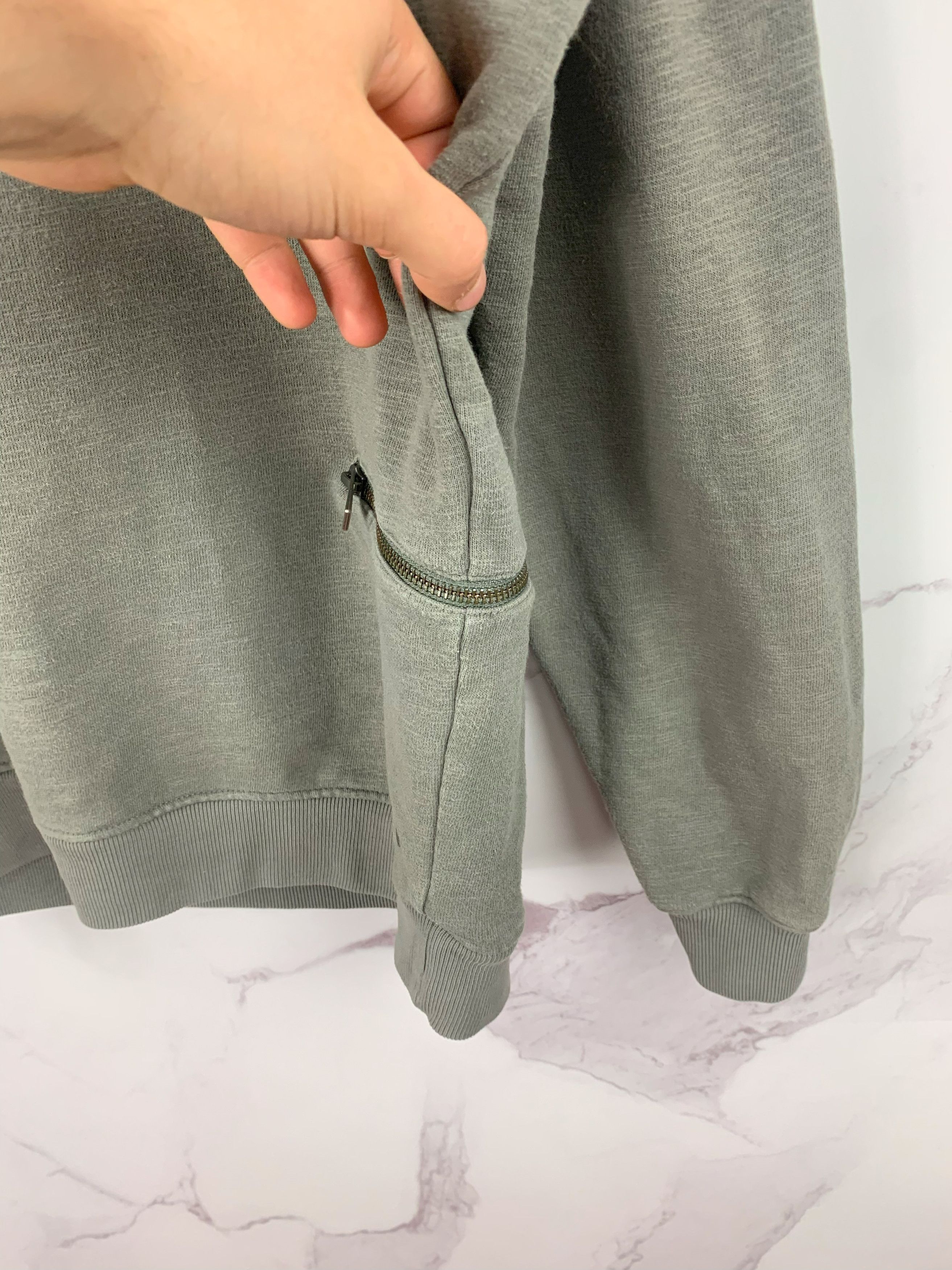 Allsaints Allsaints Griffin Crew Sweatshirt Zip Pockets Size L Size US L / EU 52-54 / 3 - 8 Thumbnail