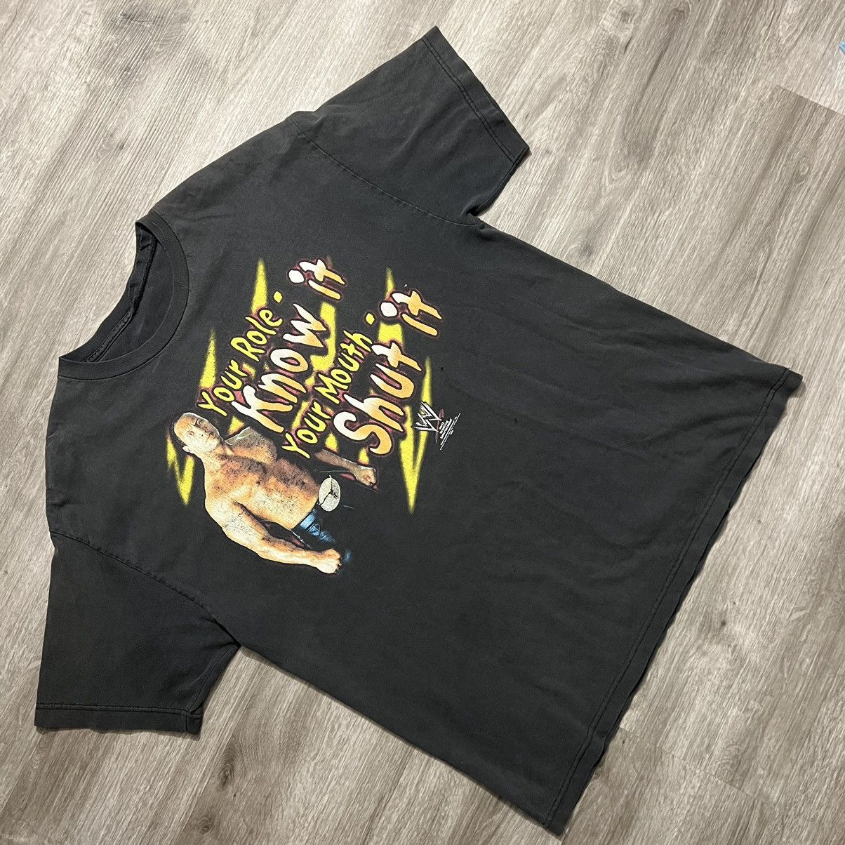 Vintage × WWE Vintage The Rock WWE Your Role Know It Your Mouth Shut It Size US XL / EU 56 / 4 - 1 Thumbnail