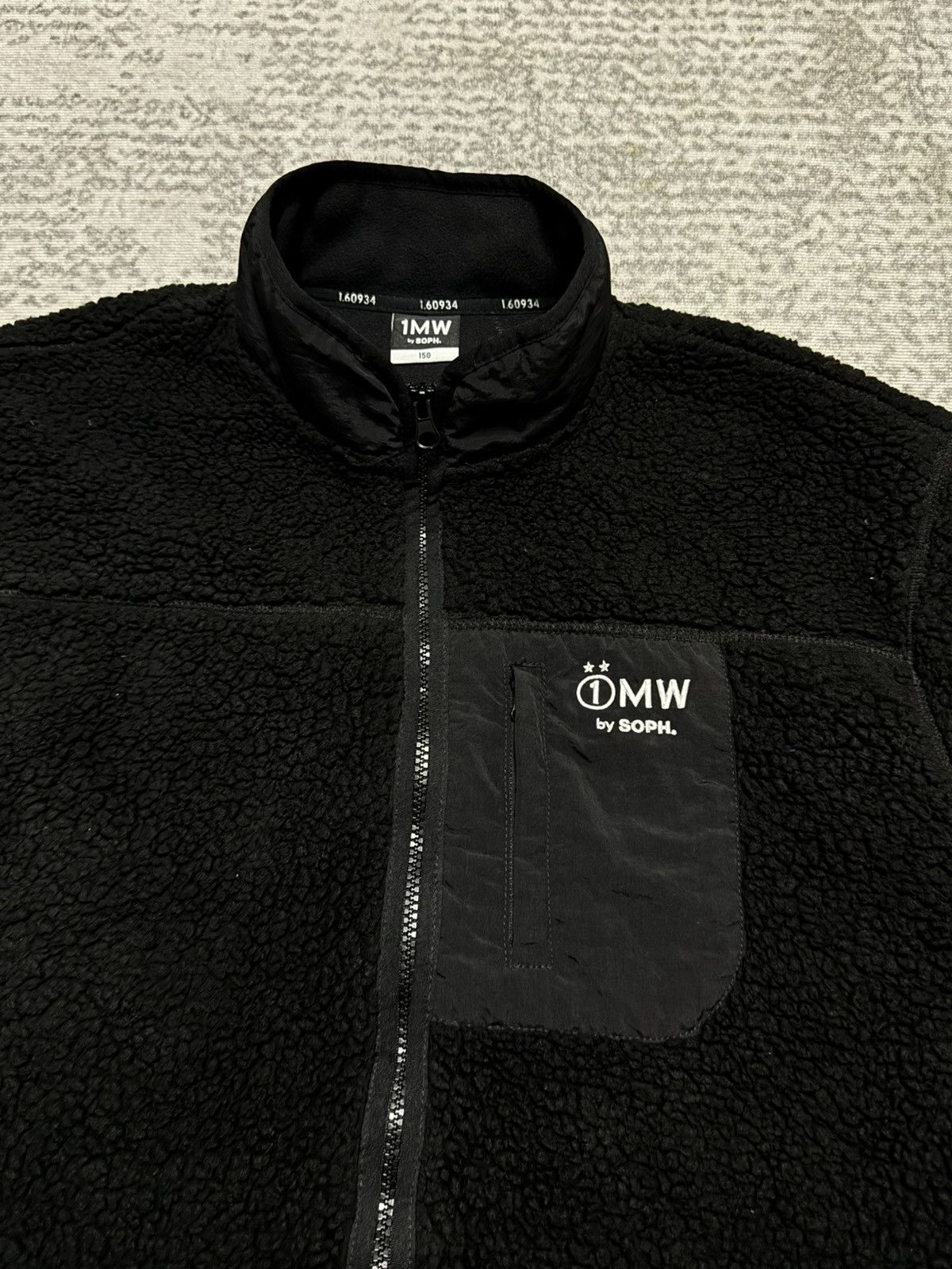 Sophnet. 1MW by SOPHNET. Black Fleece Jacket Size M / US 6-8 / IT 42-44 - 3 Thumbnail