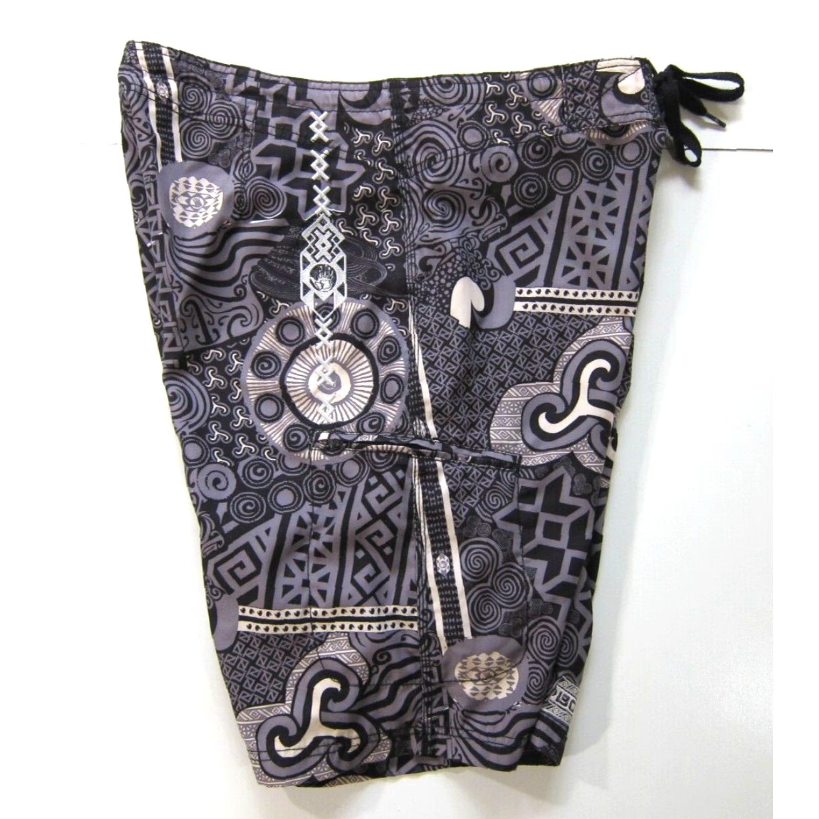 Body Glove Body Glove Black Grey Geometric Swim Beach Surf Cargo Board Short Men 34 Size US 34 / EU 50 - 5 Thumbnail