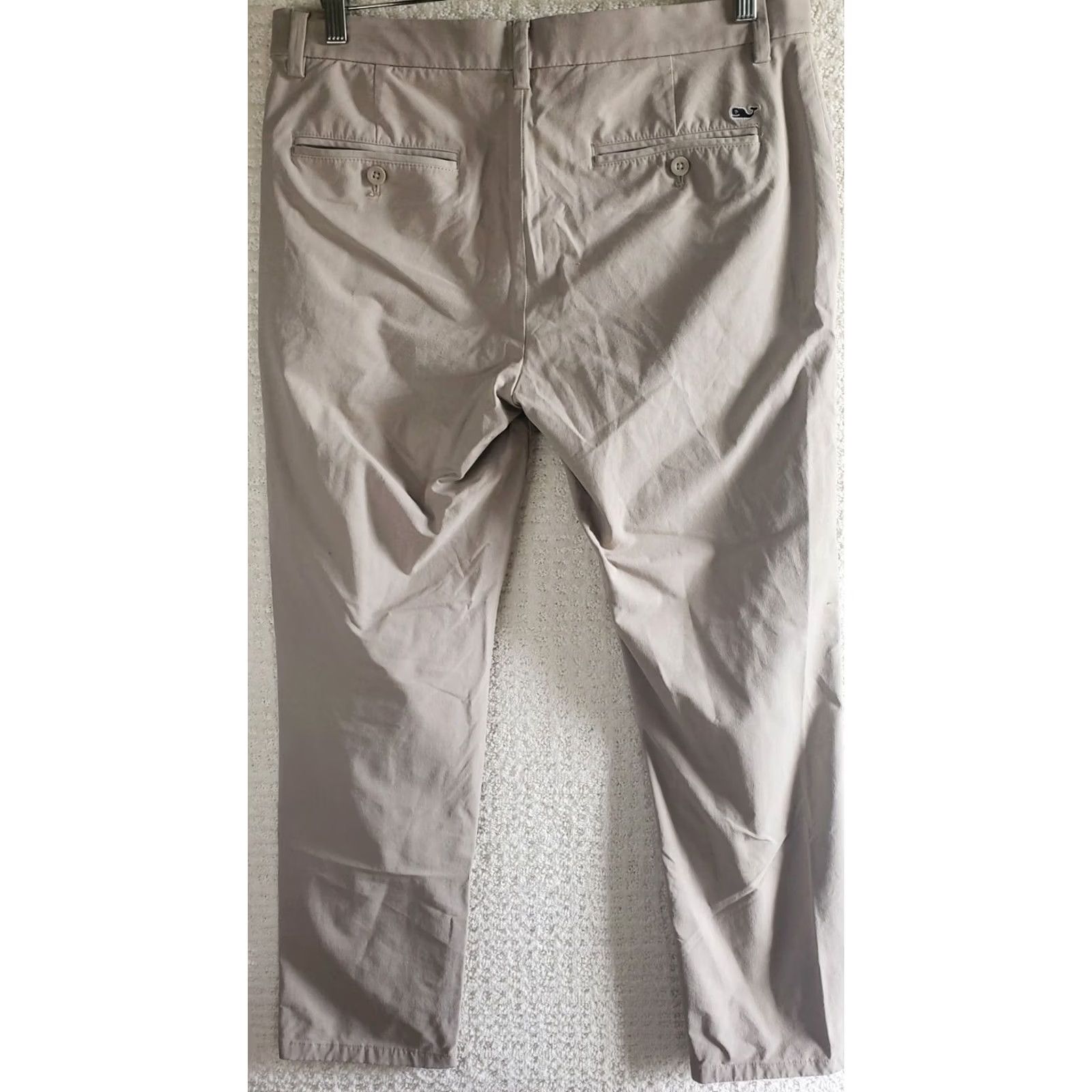 Vineyard Vines Vineyard Vines Breaker Performance Pants Beige Mens Golfing 32 x 30 Cotton Nylon Spandex Size US 32 / EU 48 - 6 Thumbnail