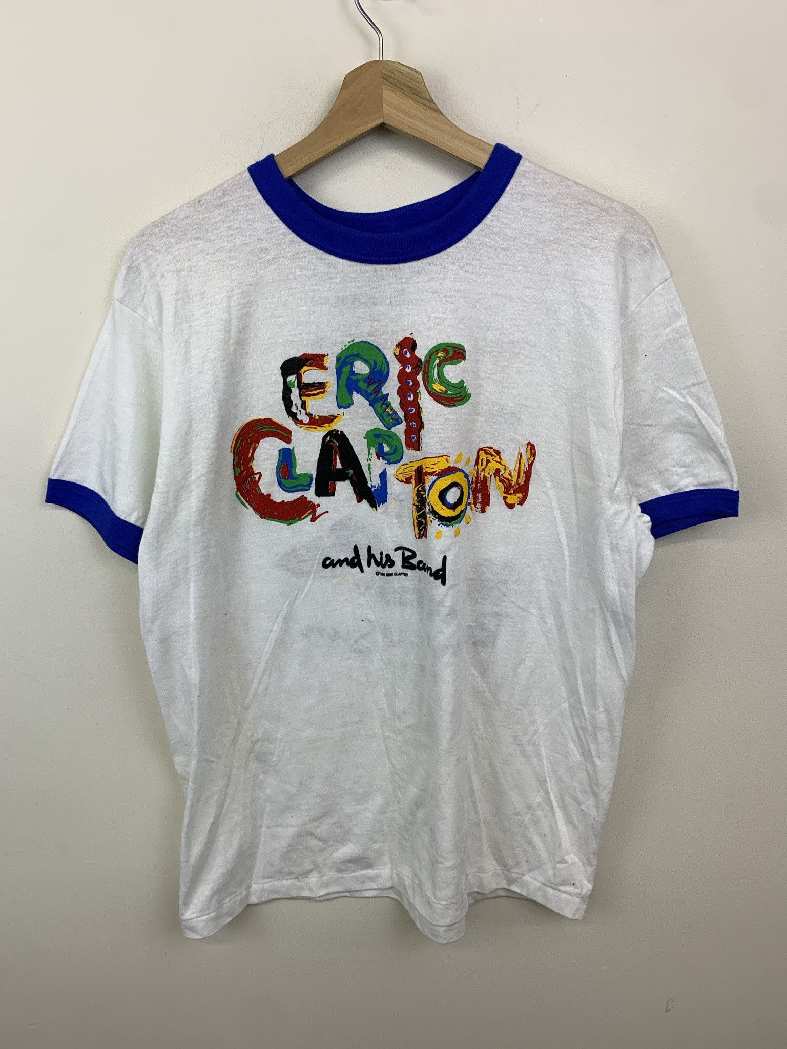 Other Vitnage Eric Clapton Behind the Sun 1980s Single Stitch Band Tee Size M Size US M / EU 48-50 / 2 - 1 Thumbnail