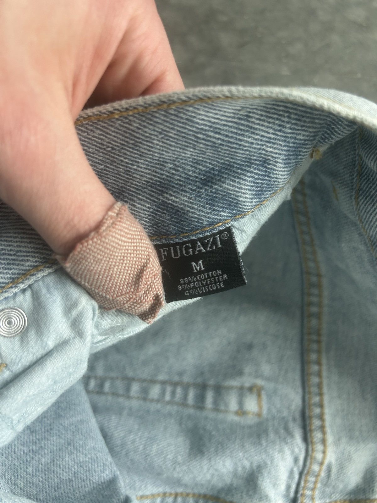 Fugazi Fugazi Chainstitched Baggy Jeans Size US 35 - 7 Thumbnail