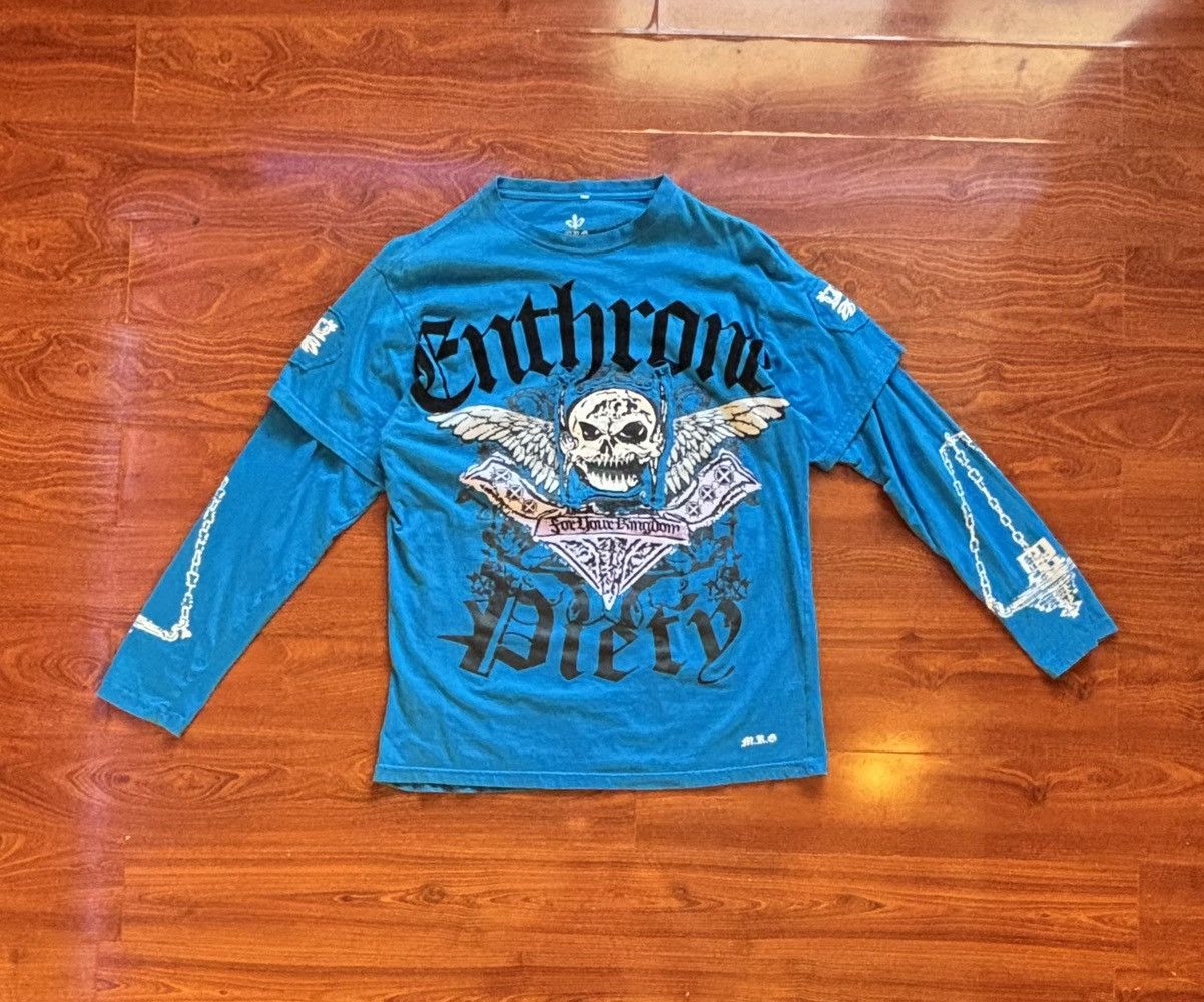 Other XL - Blue MRG Graphic Double Sleeve Shirt Size US XL / EU 56 / 4 - 1 Thumbnail