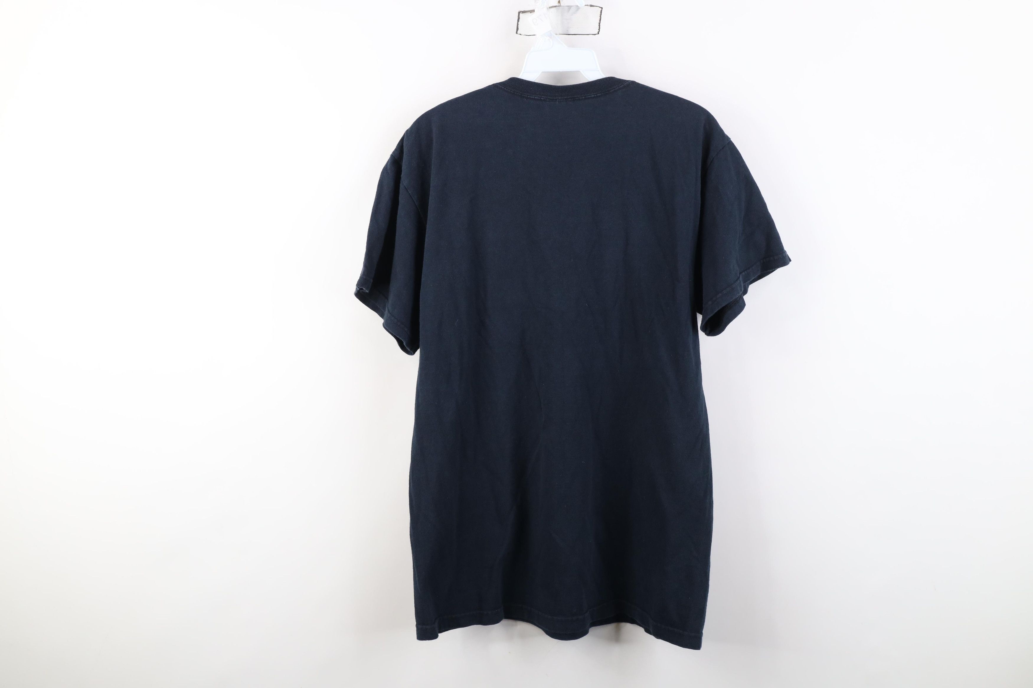 Vintage Vintage 90s Y2K Streetwear Faded Blank Cotton T-Shirt Black Size US M / EU 48-50 / 2 - 9 Thumbnail