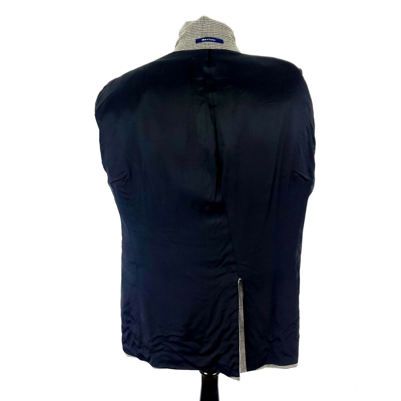 Polo Ralph Lauren Polo Ralph Lauren Wool 3 Button Sport Coat 44R Black White H Size 44R - 10 Thumbnail