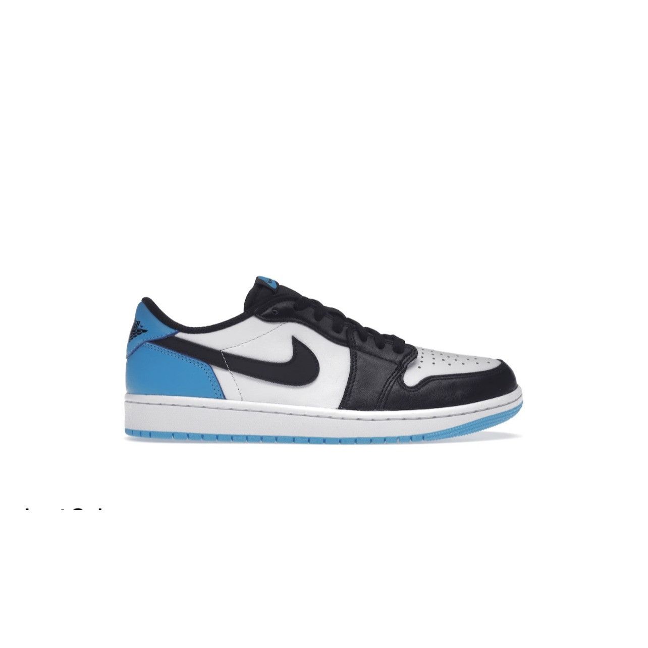 Jordan 1 Retro Low OG Black Dark Powder Blue Size 10.5- CZ07