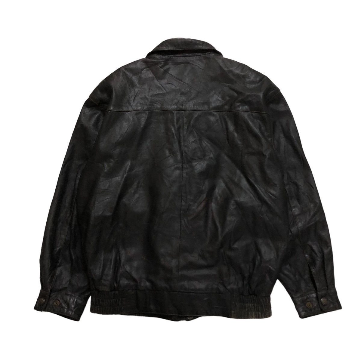 Japanese Brand 🔥VINTAGE LEATHER JACKET BIKER JAPAN BLANKET ISSEY MIYAKE Size US L / EU 52-54 / 3 - 2 Thumbnail