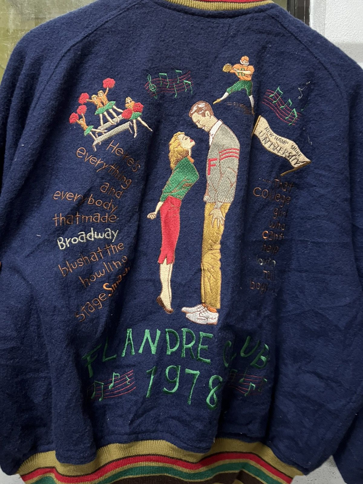 Japanese Brand × Vintage VINTAGE FLANDRE CLUB 1978 VARSITY JACKET Size US M / EU 48-50 / 2 - 3 Thumbnail