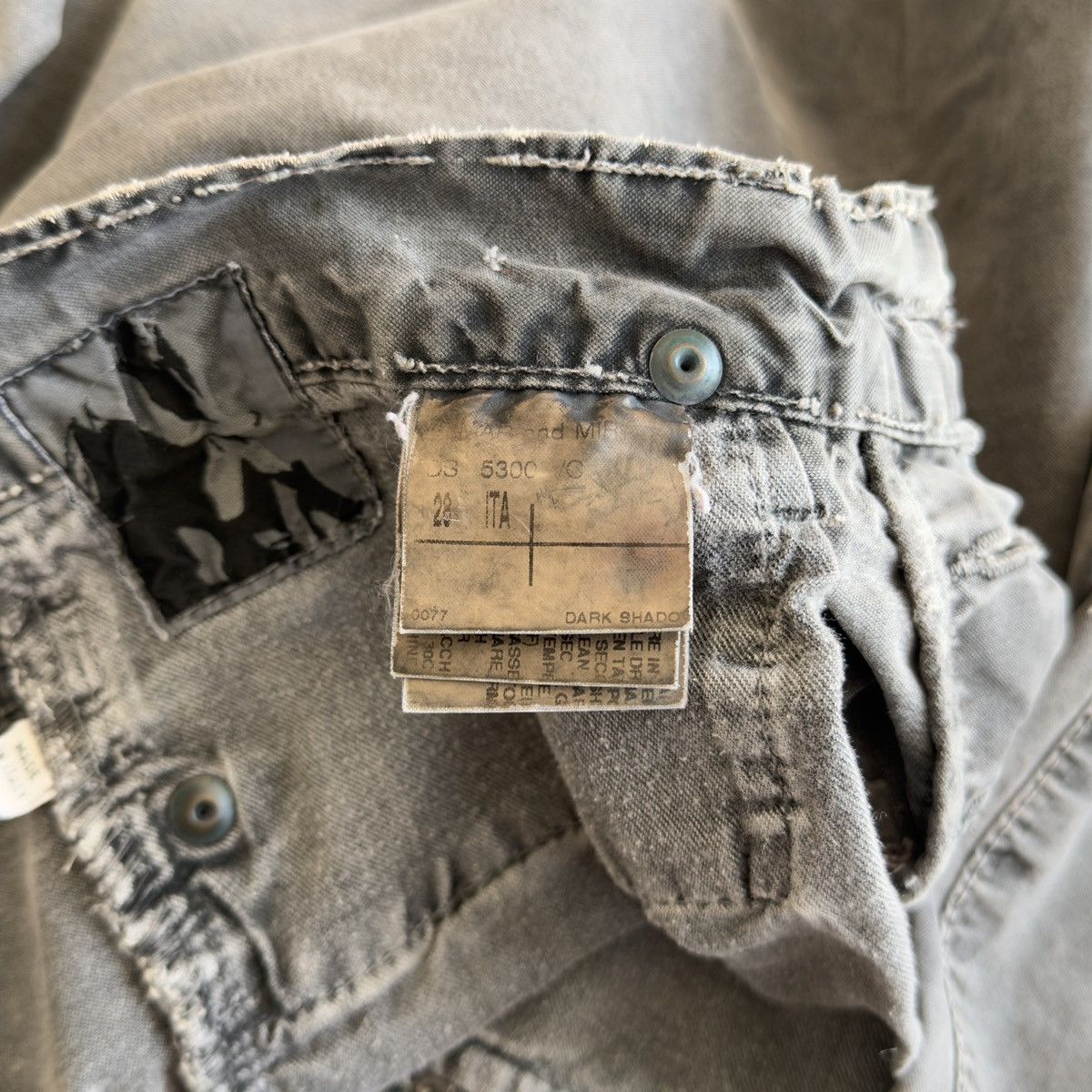 Rick Owens Drkshdw SS2006 "Tungsten" Dark Shadow Thin Denim Jeans Size US 28 / EU 44 - 10 Thumbnail