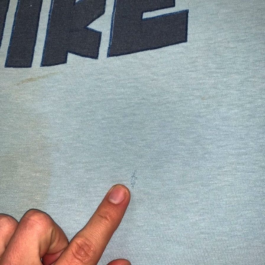 Nike VINTAGE Nike T-Shirt 70s USA Blue Crew Neck Short Sleeve Men Medium Nike Shirt USA 70s Graphic Tee Vintage Size US M / EU 48-50 / 2 - 4 Thumbnail