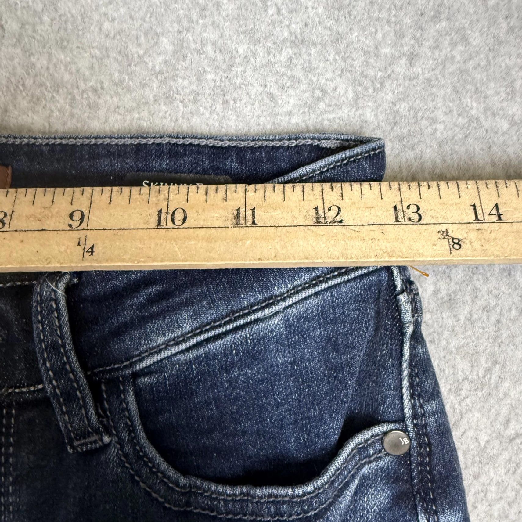 Lucky Brand Lucky Brand Judy Blue Women’s 3/26 Skinny Fit Dark Wash Ankle Length Blue Jeans, Size 26, Regular, Blue, Jeans, Women's Size 26" / US 2 / IT 38 - 3 Thumbnail