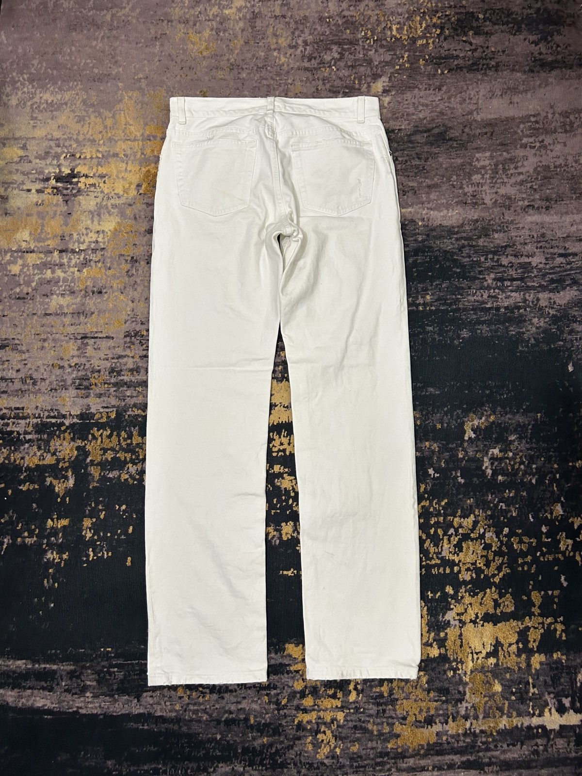 Helmut Lang Helmut Lang White Vintage Broken Denim Size US 32 / EU 48 - 2 Thumbnail
