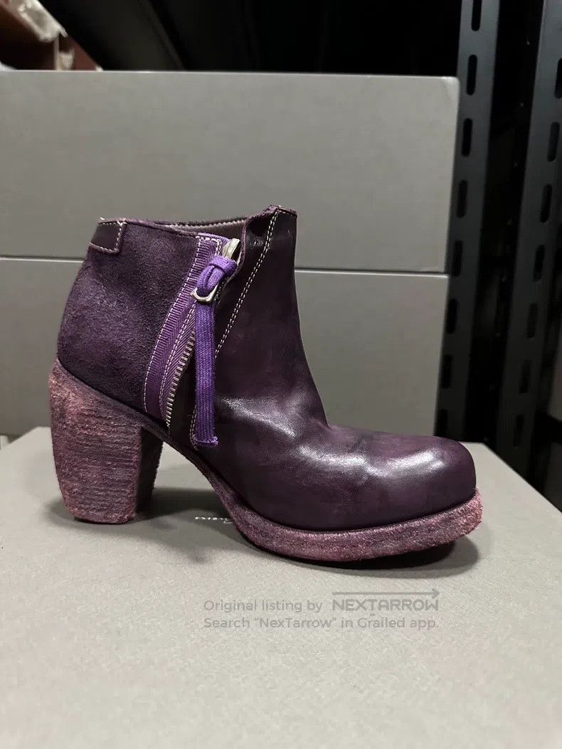 Boris Bidjan Saberi Boris Bidjan Saberi Grape purple horsehide high-heeled boo Size US 5.5 / IT 35.5 - 1 Thumbnail