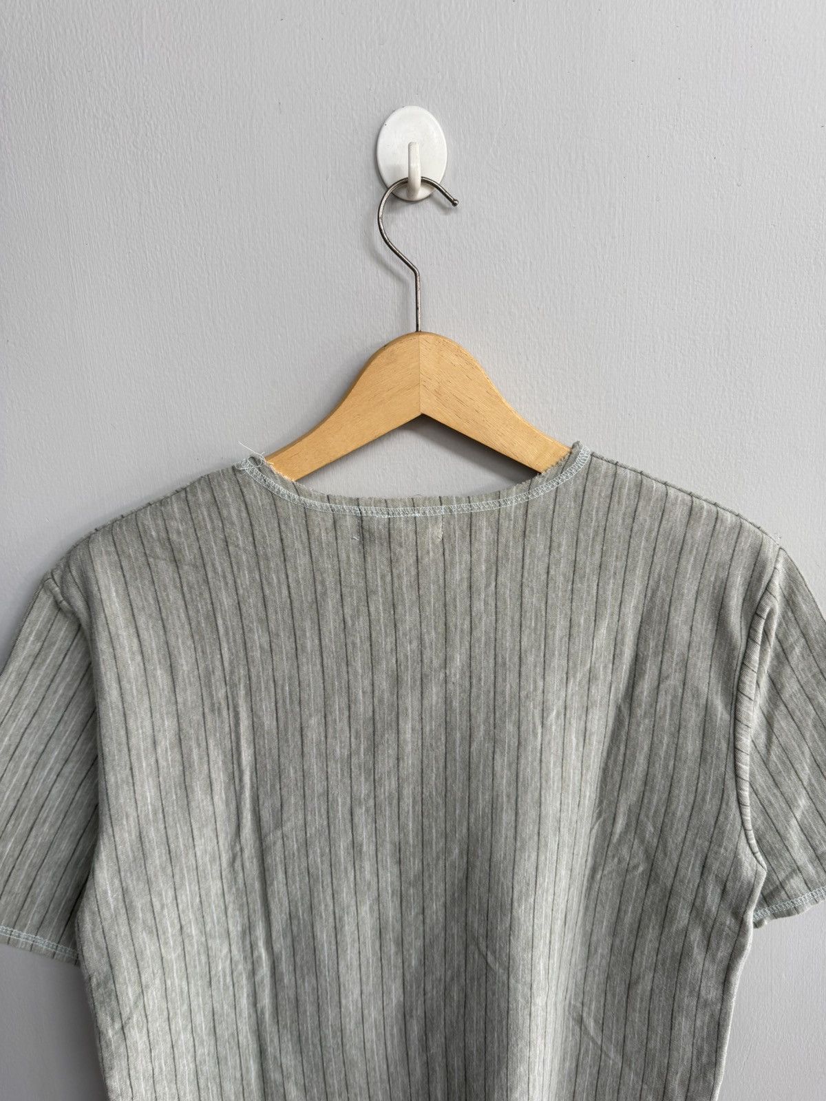 Japanese Brand JAPANESE STYLE BY AMI INTIME STRIPE V NECK SHIRT Size US M / EU 48-50 / 2 - 4 Thumbnail