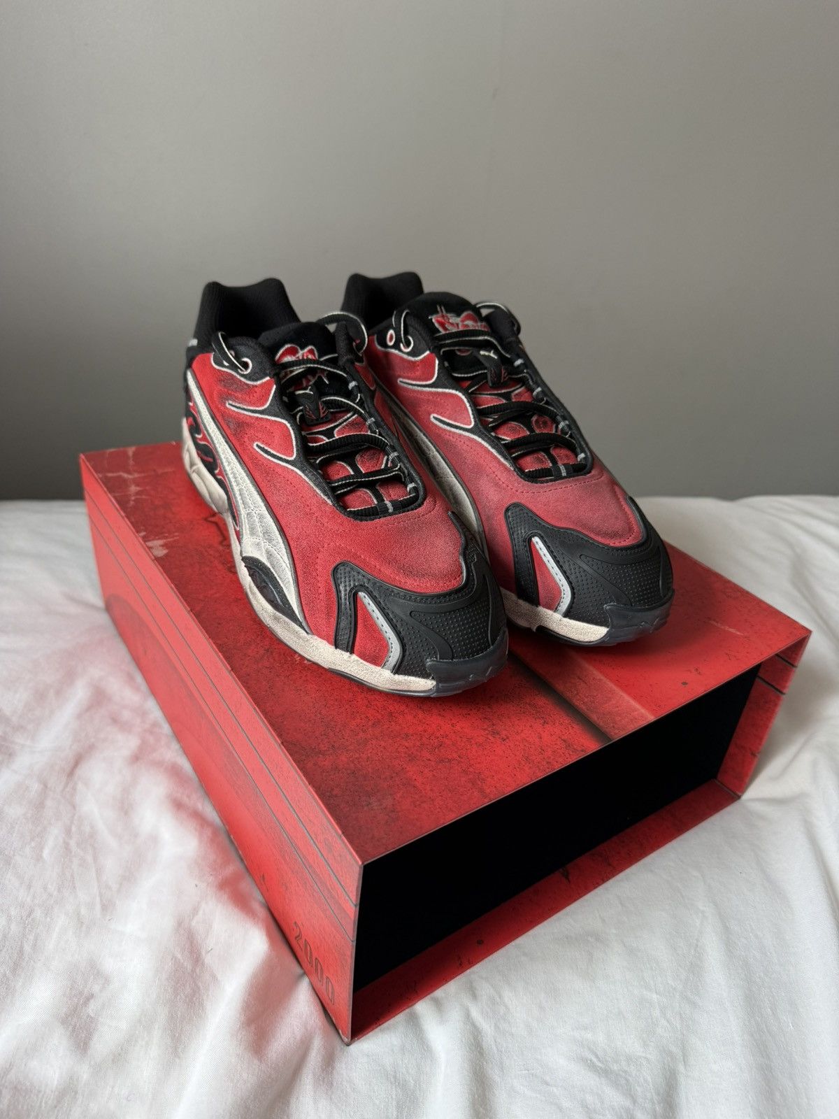A$AP Rocky × Puma ASAP ROCKY PUMA INHALE DISTRESSED TRAINERS Size US 10 / EU 43 - 4 Thumbnail