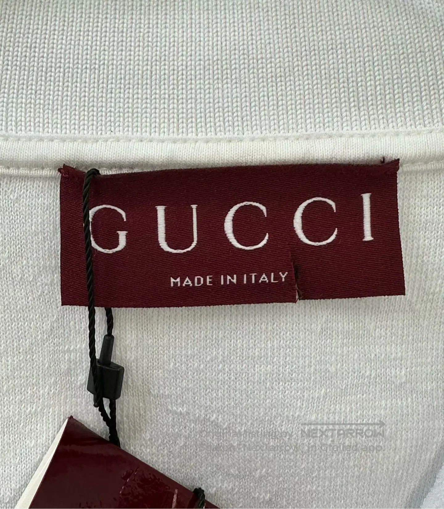 Gucci Guicci White collar old logo print short sleeve Polo shirt Size US XS / EU 42 / 0 - 3 Thumbnail