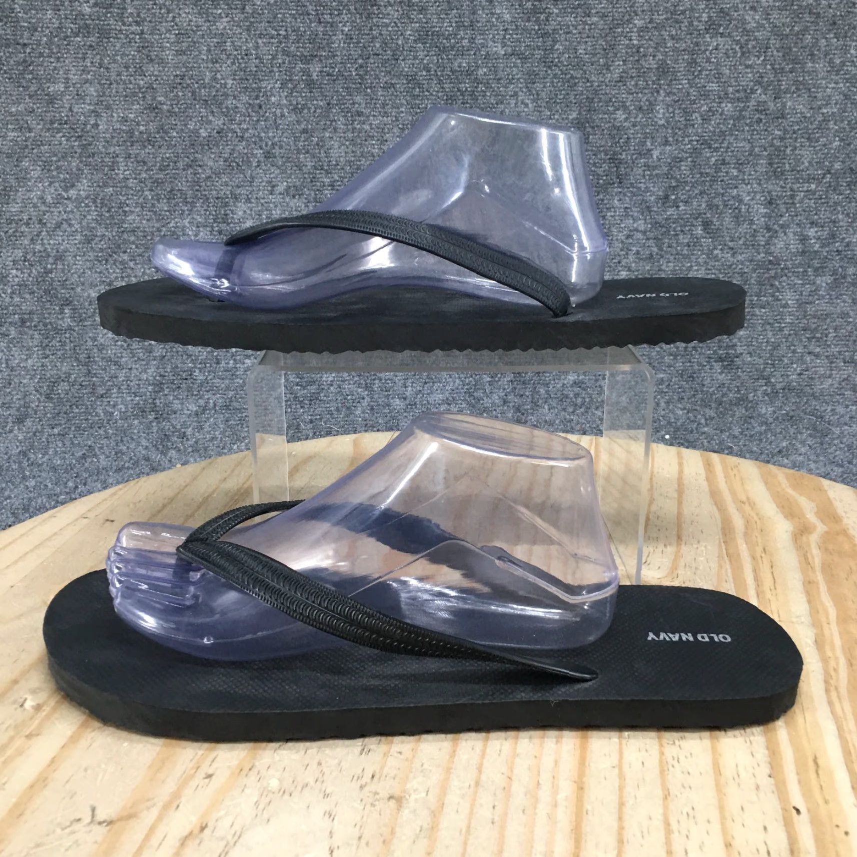 Old Navy Old Navy Sandals Womens 12-13 Flip Flop Black Toe-Post Comfort Casual Low Top Size XL / US 12-14 / IT 48-50 - 2 Thumbnail
