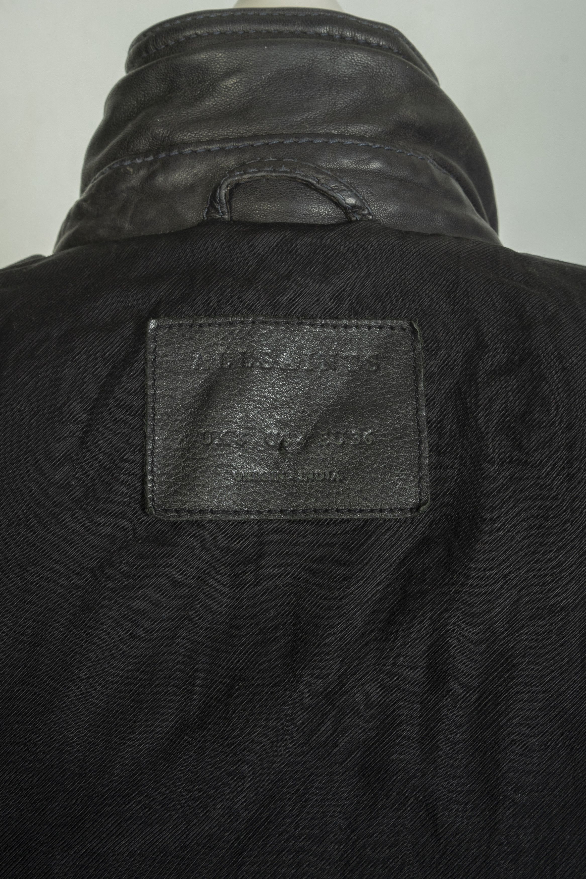 Allsaints All Saints Asymmetric Zip Leather Jacket Size S / US 4 / IT 40 - 8 Thumbnail