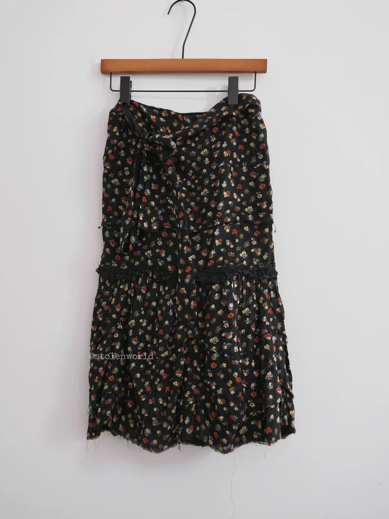 Comme des Garcons Comme des Garcons size M Broken flower and raw edge wrap s Size 23" - 1 Thumbnail