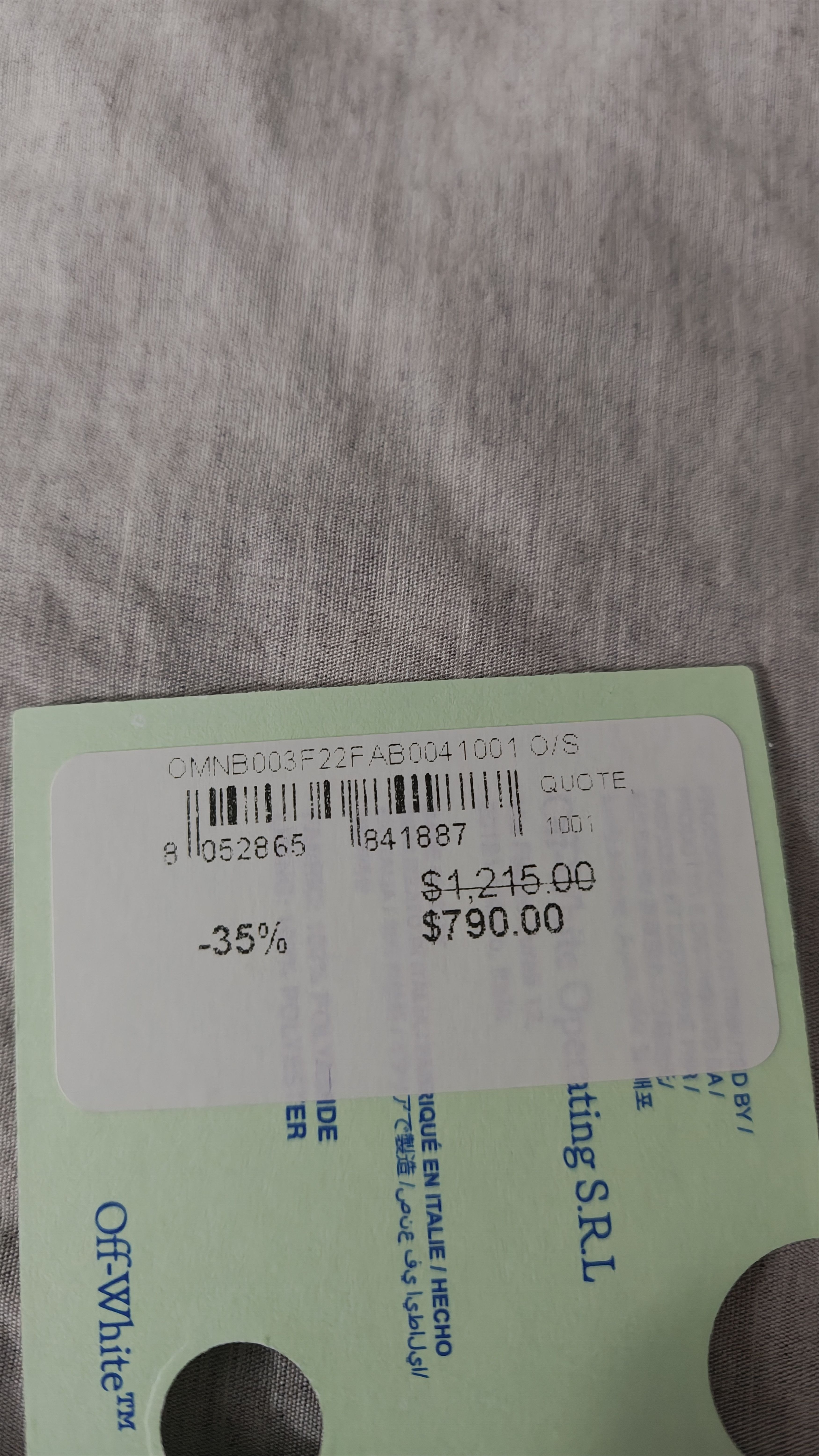Off-White Off white Quote Backpack Size ONE SIZE - 3 Thumbnail