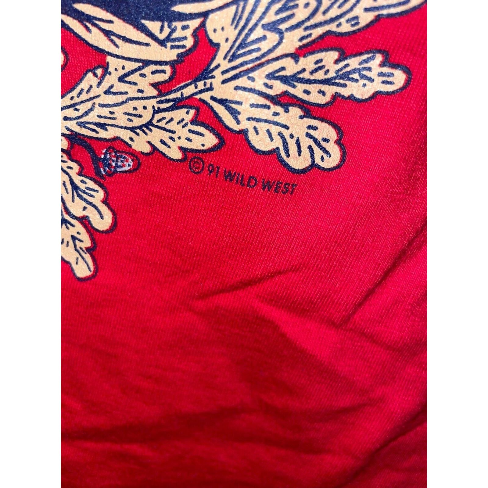 Jerzees Vintage Black Hills Shirt South Dakota Elk Red VTG 90s Tee M Size US M / EU 48-50 / 2 - 9 Thumbnail