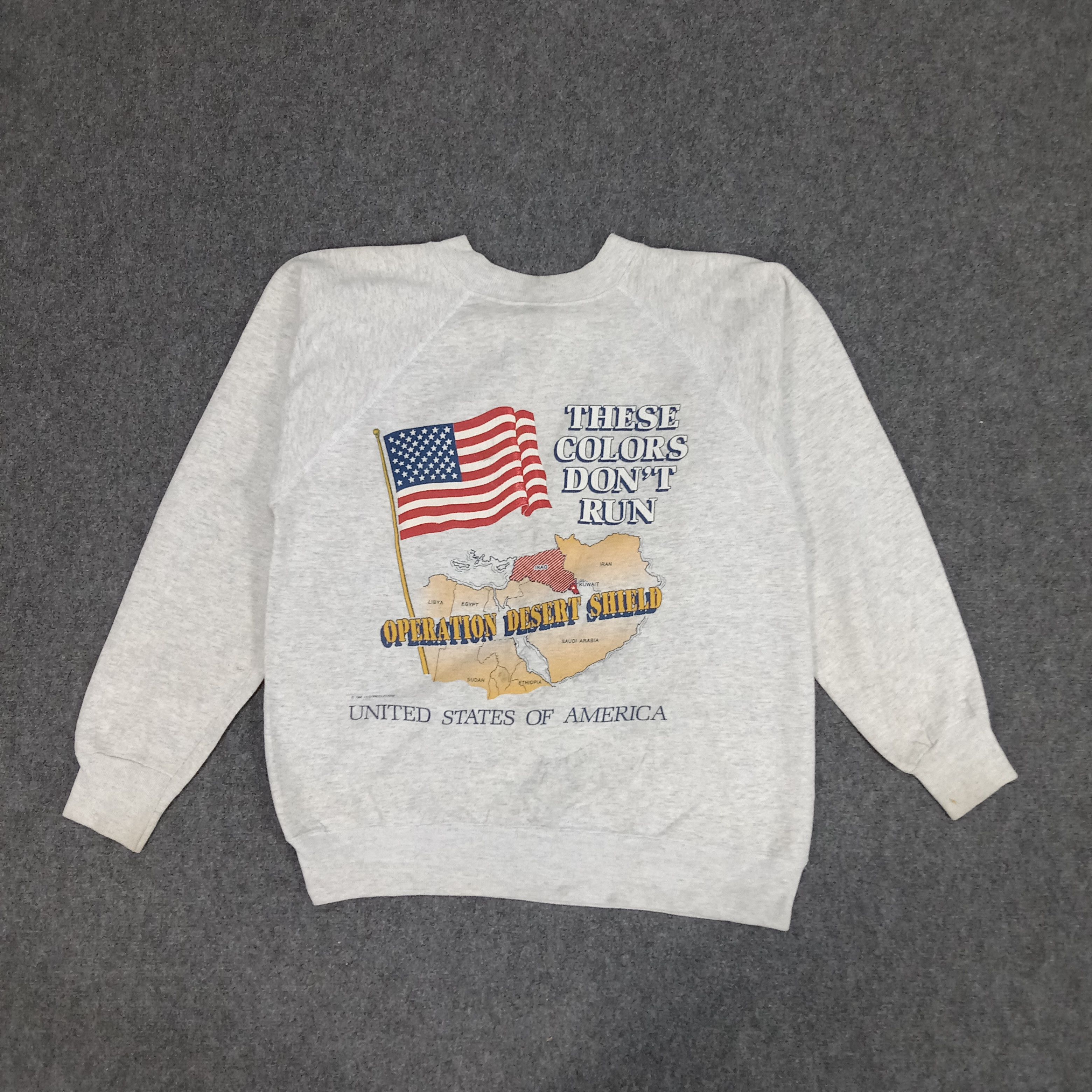 Vintage Vintage United States Of America Maps Design 90's Sweatshirt Size US M / EU 48-50 / 2 - 1 Thumbnail