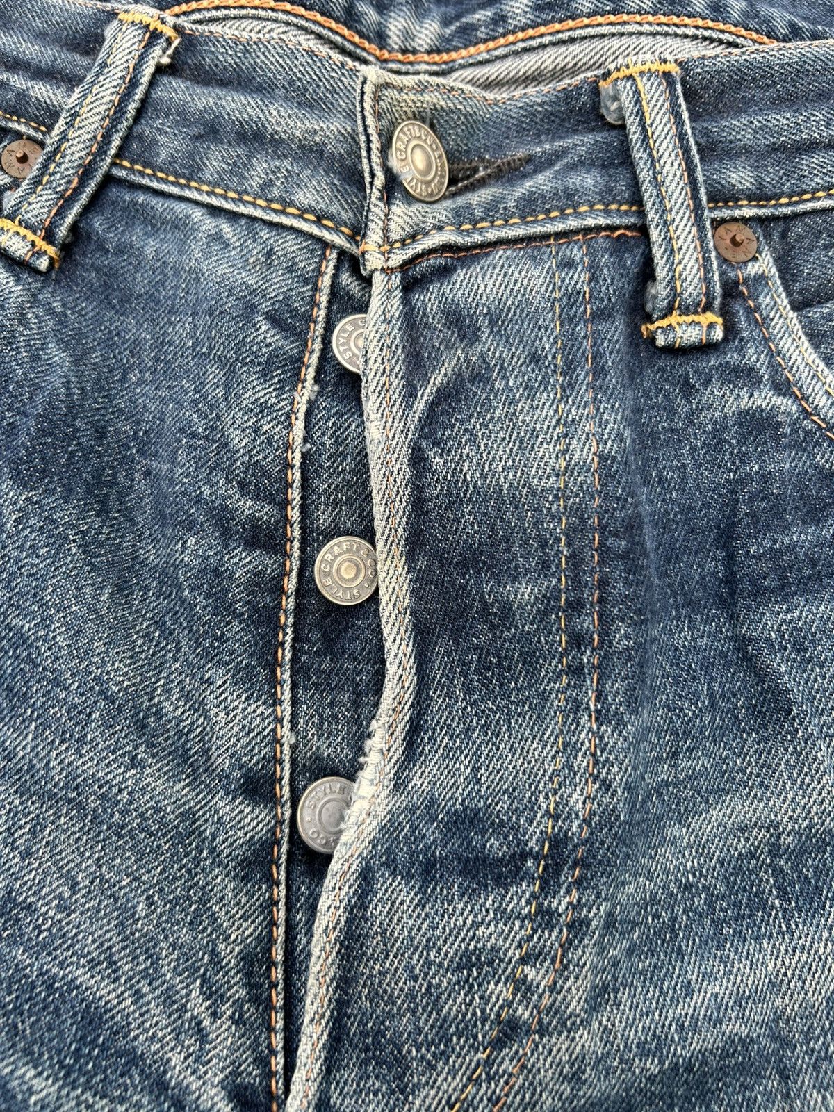 Japanese Brand × Kapital × Vintage Evisu Selvedge Distressed Japanese Denim Jeans Size US 29 - 16 Thumbnail