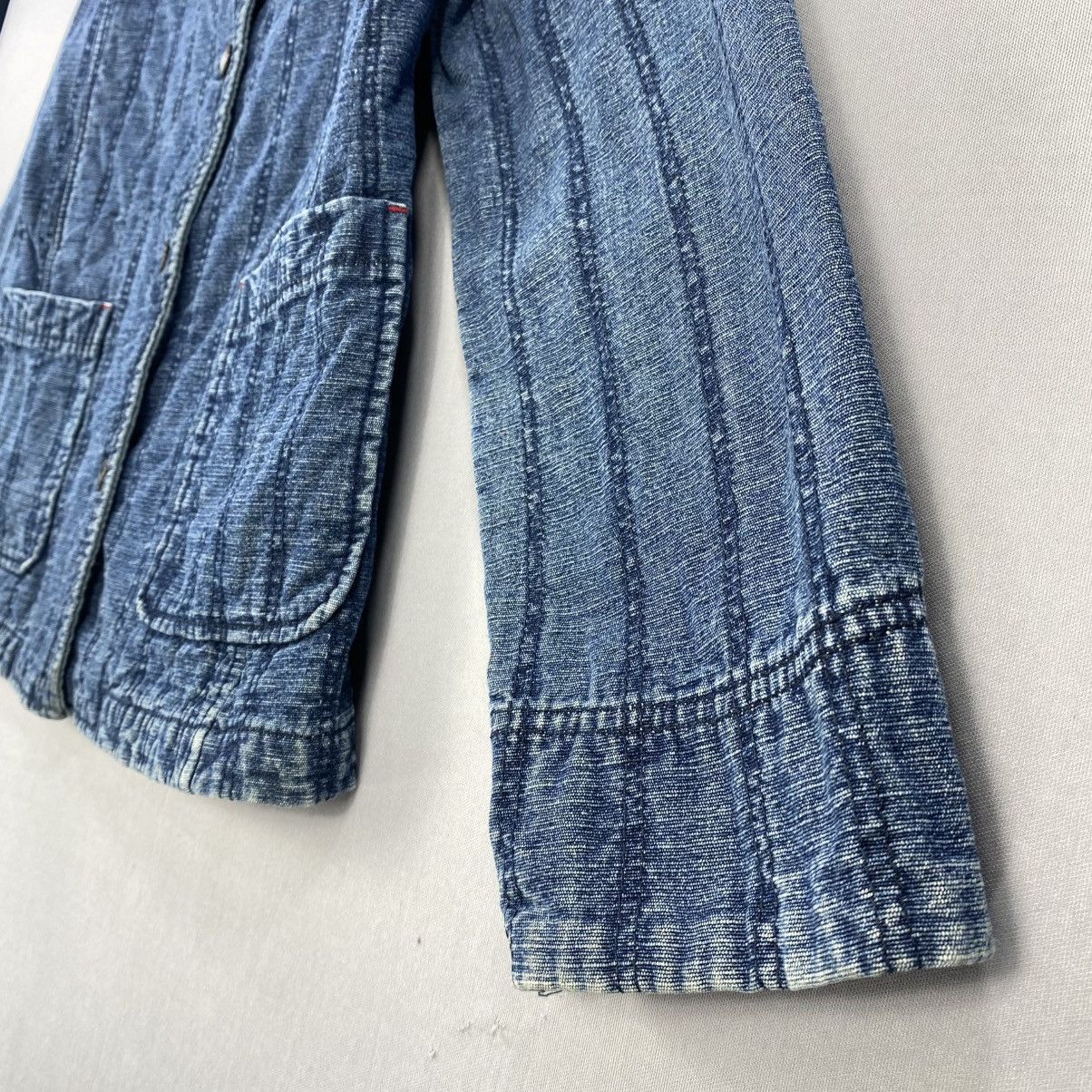 Japanese Brand VertDense Japanese Workwear Style Denim Jacket Selvedge Look Size XS / US 0-2 / IT 36-38 - 3 Thumbnail