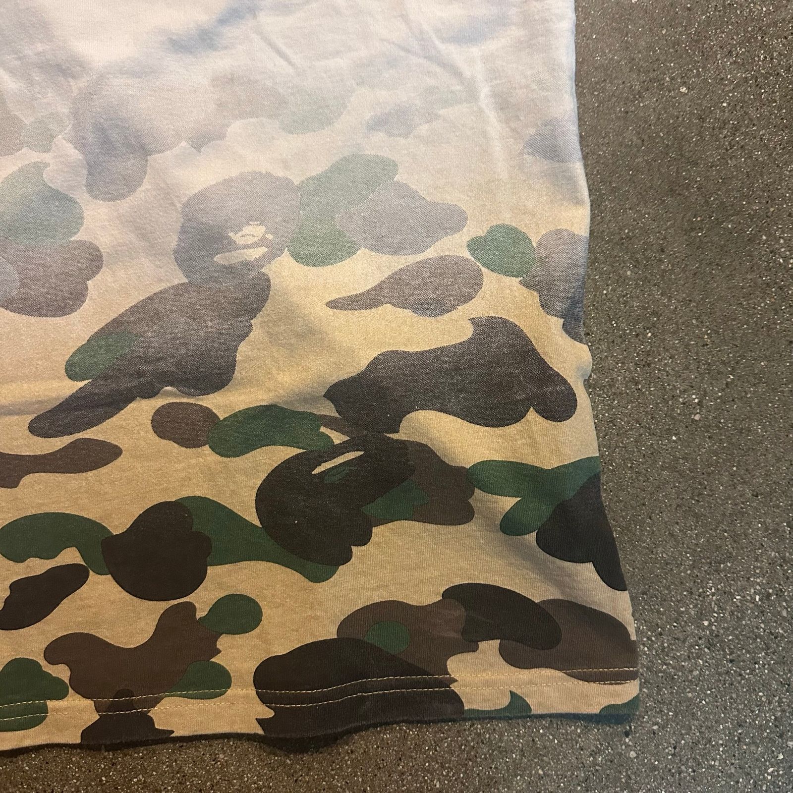 Bape Bathing ape gradient ombre camo bape spell out tee shirt Size US M / EU 48-50 / 2 - 5 Thumbnail