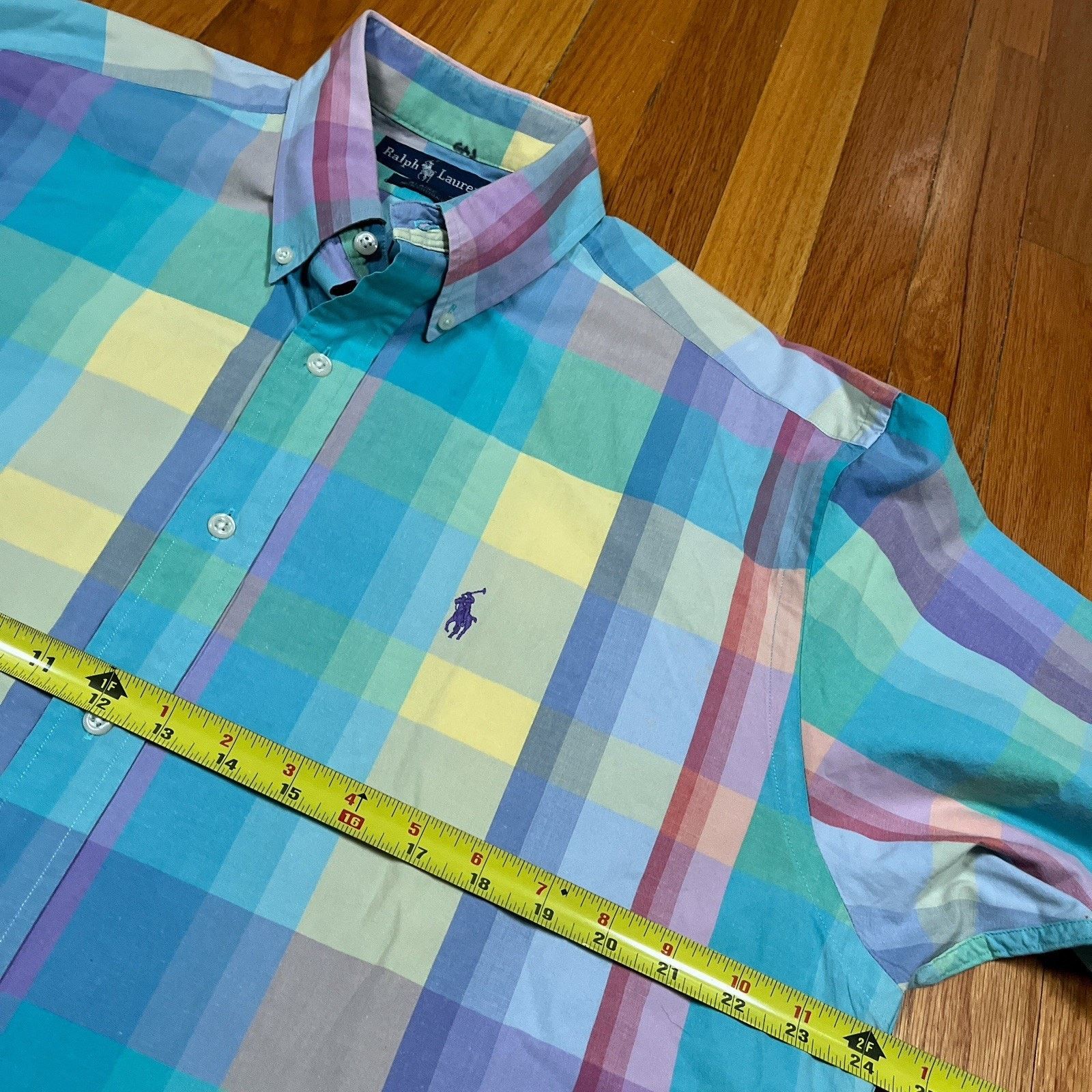 Polo Ralph Lauren Ralph Lauren Blaire Shirt Pastel Plaid Summer Easter Pony Size US L / EU 52-54 / 3 - 5 Thumbnail