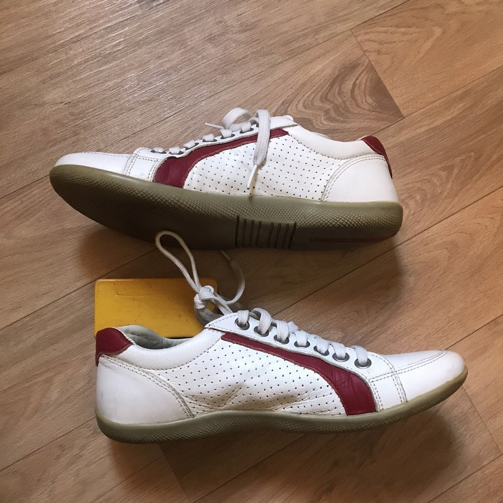 Prada PRADA Shoes Genuine Leather Sneakers LOW TOP Men's WHITE Size US 8.5 / EU 41-42 - 4 Thumbnail