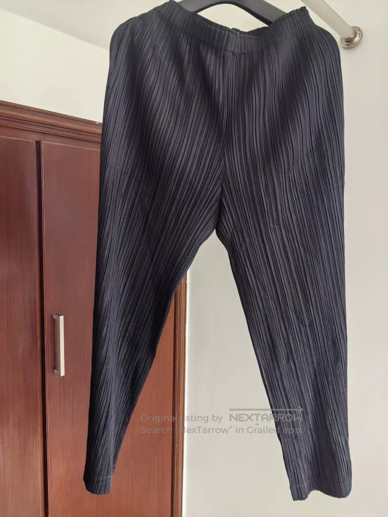Issey Miyake Issey Miyake Black Small Wide-leg Long Pants Size 25" / US 0 / IT 36 - 1 Thumbnail