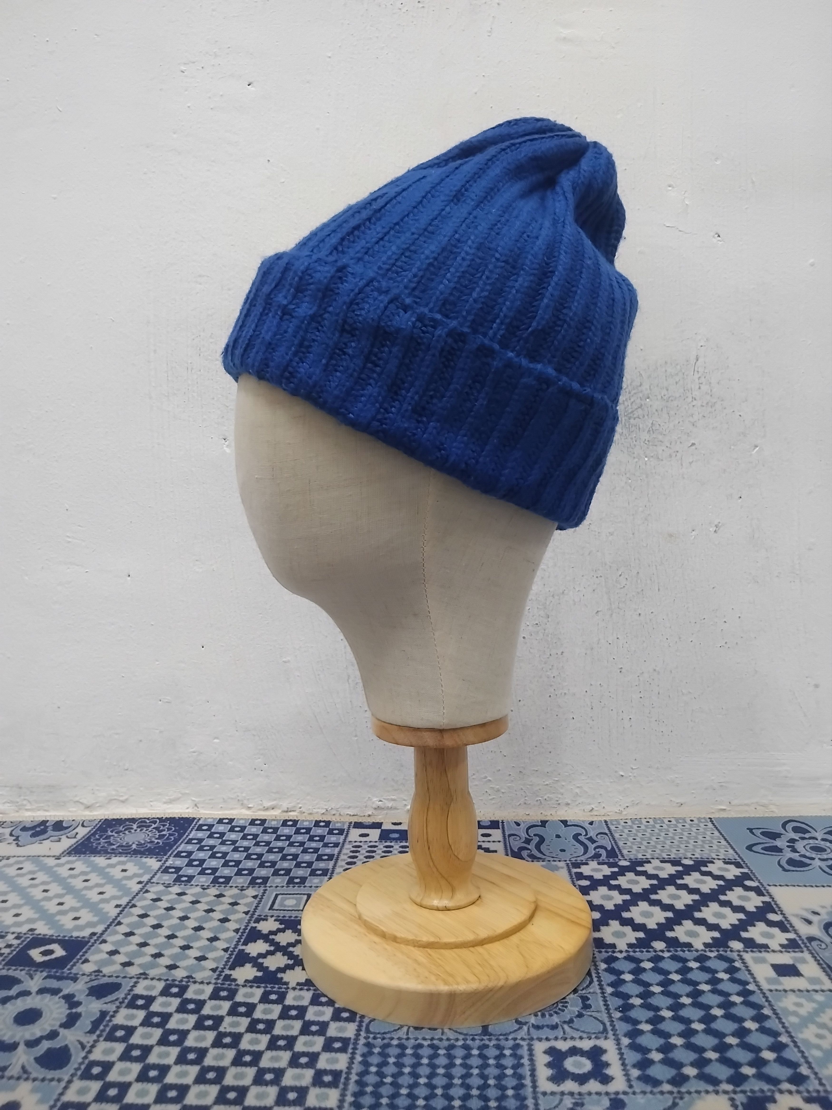 Japanese Brand 💥Uniqlo Japanese blue colour beanie hat Size ONE SIZE - 4 Thumbnail