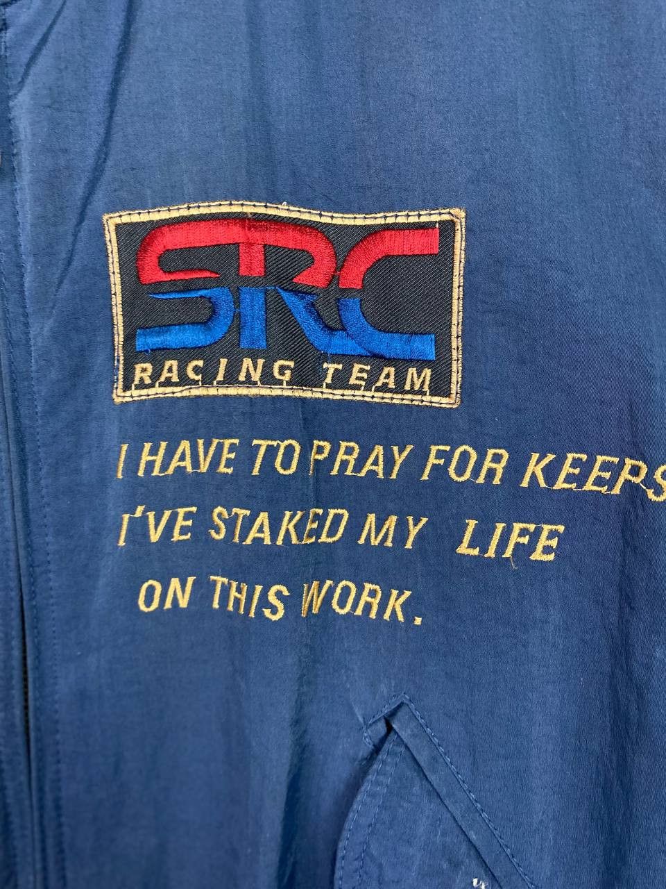 Japanese Brand vintage src racing team bomber jacket very nice design Size US L / EU 52-54 / 3 - 3 Thumbnail